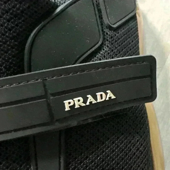 Prada Cloudbust Black Gold sneakers size us 7 up 37.5‎ nylon strap trainers - Picture 4 of 4